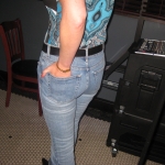 One hand in her pocket
