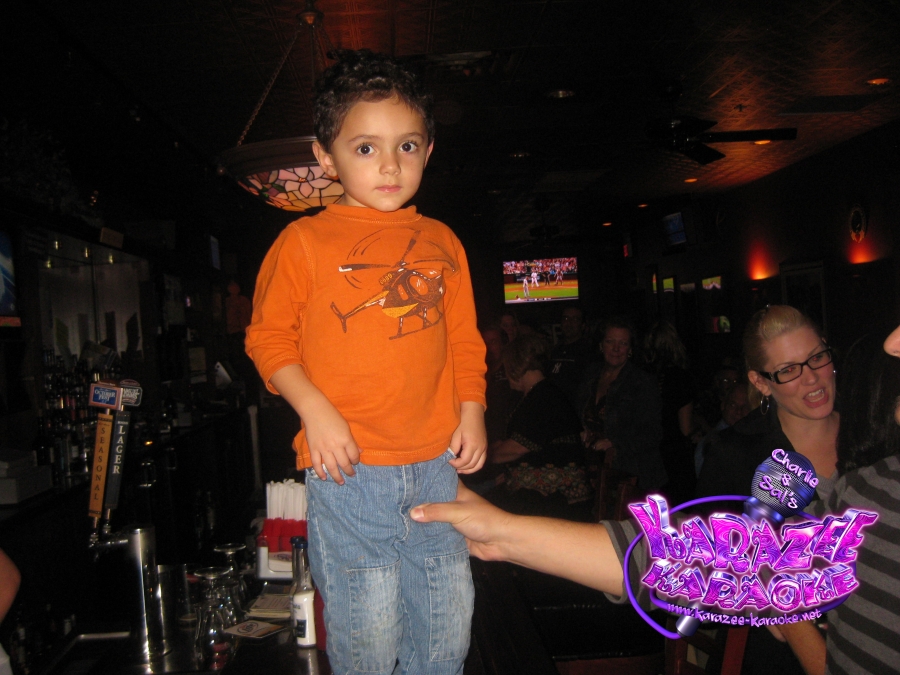 Mikey working the bar!