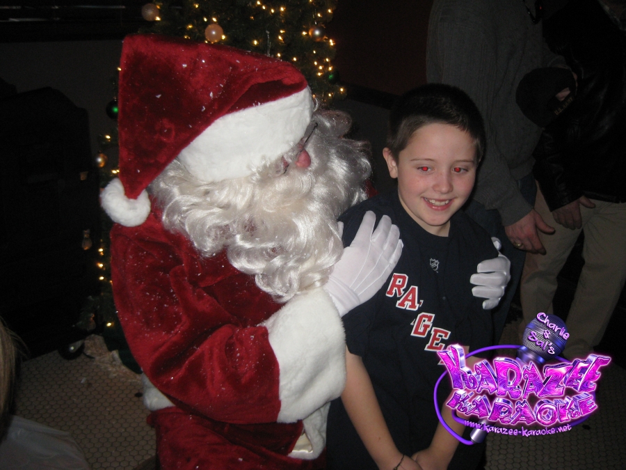 Santa and the kids!