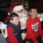 Santa and the kids!