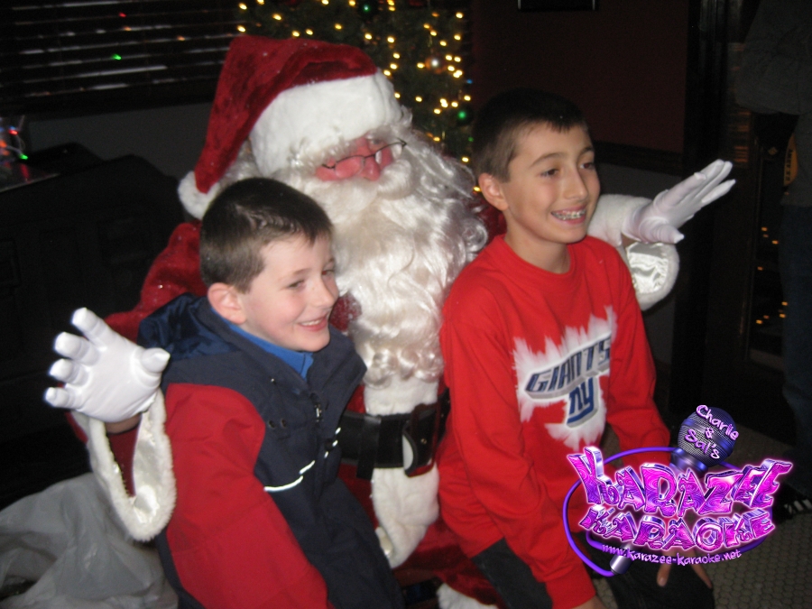 Santa and the kids!