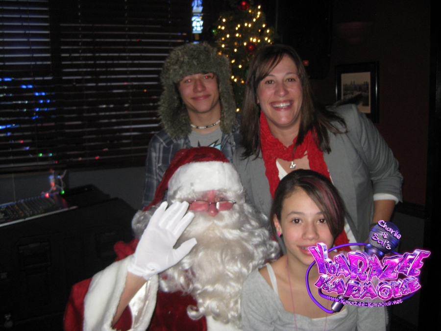 Santa and the kids!